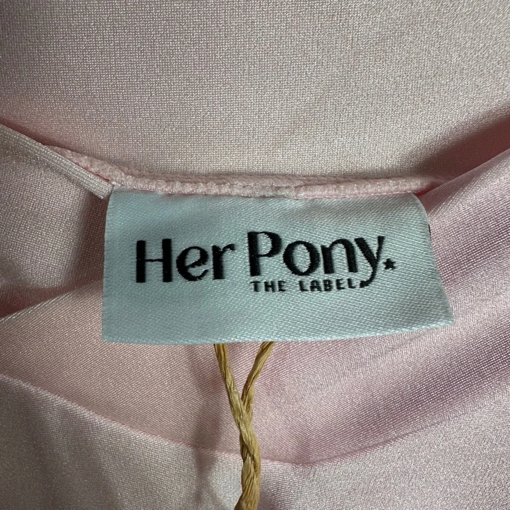 Her Pony the Label Under The Sea Beaded Mini Skirt Pink Lobster Seahorse 10‎ NWT